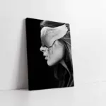 Kanat Maskeli Kadın | Kanvas Tablo | Cam Tablo | Mdf Tablo | B33020