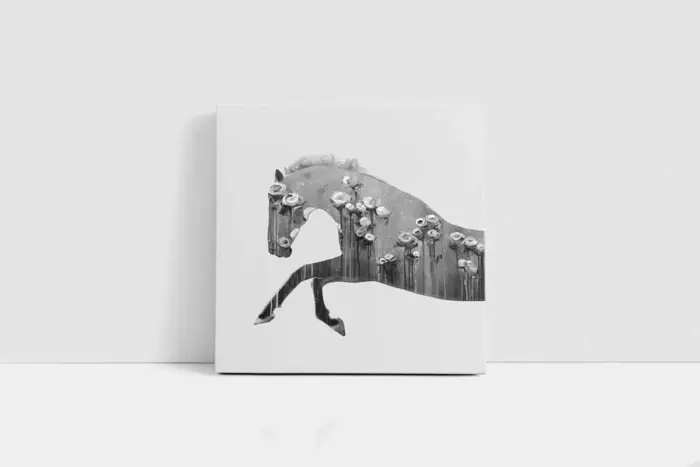 Koşan At | Kanvas Tablo | Cam Tablo | Mdf Tablo | B33025 - Görsel 2