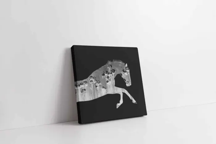 Koşan At | Kanvas Tablo | Cam Tablo | Mdf Tablo | B33026 - Görsel 1
