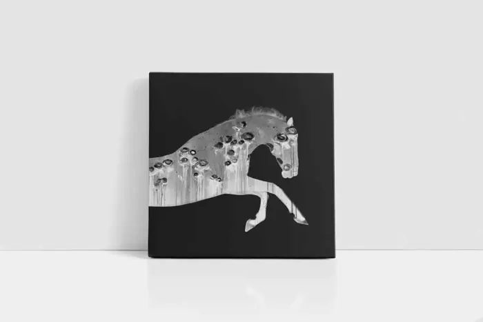 Koşan At | Kanvas Tablo | Cam Tablo | Mdf Tablo | B33026 - Görsel 2
