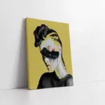 İstanbul Kadın Manipülasyon Sarı | Kanvas Tablo | Cam Tablo | Mdf Tablo | B33031