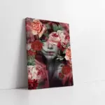 Güller Ve Kadın Manipülasyon | Kanvas Tablo | Cam Tablo | Mdf Tablo | B33036