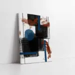 Mavi Siyah Soyut I | Kanvas Tablo | Cam Tablo | Mdf Tablo | B33038