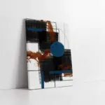 Mavi Siyah Soyut Iı | Kanvas Tablo | Cam Tablo | Mdf Tablo | B33039