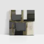 Gri Yeşil Dekoratif Soyut | Kanvas Tablo | Cam Tablo | Mdf Tablo | B33045