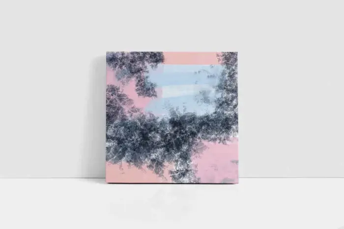 Pembe Gri Soyut | Kanvas Tablo | Cam Tablo | Mdf Tablo | B33046 - Görsel 2