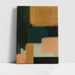 Sarı Yeşil Soyut | Kanvas Tablo | Cam Tablo | Mdf Tablo | B33054