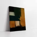 Sarı Yeşil Dekoratif Soyut | Kanvas Tablo | Cam Tablo | Mdf Tablo | B33055