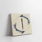 Mavi Yapraklar Ve Elif | Kanvas Tablo | Cam Tablo | Mdf Tablo | B33073