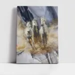 Koşan Atlar Manipülasyon | Kanvas Tablo | Cam Tablo | Mdf Tablo | B33076