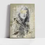 Kolaj Portre | Kanvas Tablo | Cam Tablo | Mdf Tablo | B33080