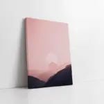 Pembe Doğa Manzarası | Kanvas Tablo | Cam Tablo | Mdf Tablo | B33088