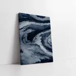 Mavi Soyut Dalgalar Iı | Kanvas Tablo | Cam Tablo | Mdf Tablo | B33091