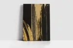 Siyah Altın Soyut | Kanvas Tablo | Cam Tablo | Mdf Tablo | B33096 - Görsel 2