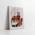 Gemi İllüstrasyon | Kanvas Tablo | Cam Tablo | Mdf Tablo | B33106