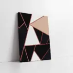 Siyah Bej Soyut Iı | Kanvas Tablo | Cam Tablo | Mdf Tablo | B33117