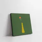 Sarı Vazoda Çiçek | Kanvas Tablo | Cam Tablo | Mdf Tablo | B33128