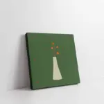 Beyaz Vazoda Çiçek | Kanvas Tablo | Cam Tablo | Mdf Tablo | B33130