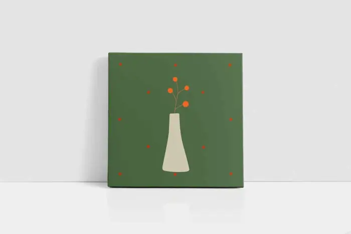 Beyaz Vazoda Çiçek | Kanvas Tablo | Cam Tablo | Mdf Tablo | B33130 - Görsel 2
