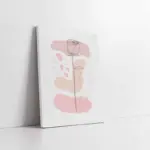 Line Art Çiçek V | Kanvas Tablo | Cam Tablo | Mdf Tablo | B33131