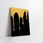 Sarı Siyah Soyut Iı | Kanvas Tablo | Cam Tablo | Mdf Tablo | B33135