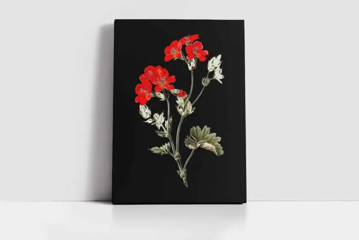 Leylekler Ve Çiçekler Üçlü Kanvas Tablo | Cam Tablo | Mdf Tablo Seti | B33142 - Görsel 4