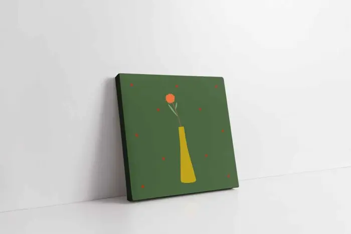 Vazoda Çiçekler Üçlü Kanvas Tablo | Cam Tablo | Mdf Tablo Seti | B33168 - Görsel 4