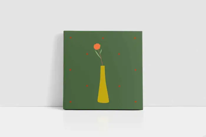 Vazoda Çiçekler Üçlü Kanvas Tablo | Cam Tablo | Mdf Tablo Seti | B33168 - Görsel 5