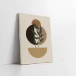 Modern Desenler Ve Yaprak | Kanvas Tablo | Cam Tablo | Mdf Tablo | B33170