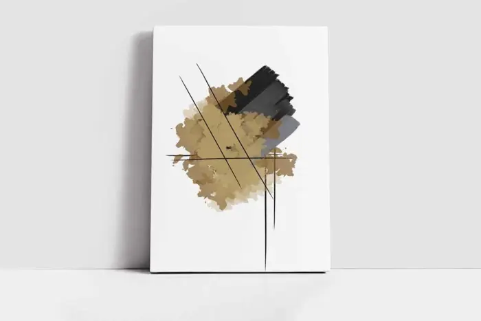 Modern Soyut | Kanvas Tablo | Cam Tablo | Mdf Tablo | B33173 - Görsel 2