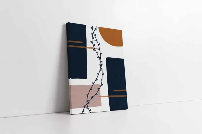 Sarmaşık Ve Modern Desenler | Kanvas Tablo | Cam Tablo | Mdf Tablo | B33176 - Görsel 1