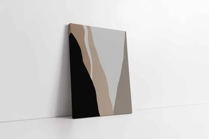 Minimalist Soyut Üçlü Kanvas Tablo | Cam Tablo | Mdf Tablo Seti | B33177 - Görsel 5