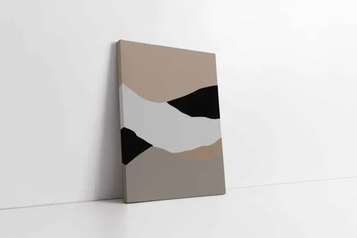 Minimalist Soyut Üçlü Kanvas Tablo | Cam Tablo | Mdf Tablo Seti | B33177 - Görsel 6