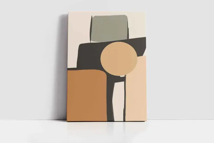 Modern Nesneler İkili Kanvas Tablo | Cam Tablo | Mdf Tablo Seti | B33181 - Görsel 3