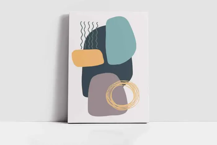 Soyut Modern Desenler | Kanvas Tablo | Cam Tablo | Mdf Tablo | B33185 - Görsel 2