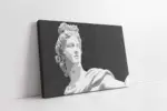 Modern Siyah Beyaz Heykel | Kanvas Tablo | Cam Tablo | Mdf Tablo | B33196