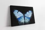 Mavi Kelebek | Kanvas Tablo | Cam Tablo | Mdf Tablo | B33198