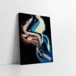 Mavi Siyah Soyut | Kanvas Tablo | Cam Tablo | Mdf Tablo | B33201