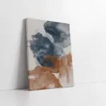 Soyut Mavi Turuncu | Kanvas Tablo | Cam Tablo | Mdf Tablo | B33209