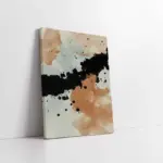 Soyut Siyah Turuncu | Kanvas Tablo | Cam Tablo | Mdf Tablo | B33211