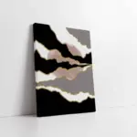 Modern Ay Ve Bulutlar | Kanvas Tablo | Cam Tablo | Mdf Tablo | B33214