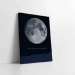 Uzay Ve Ay | Kanvas Tablo | Cam Tablo | Mdf Tablo | B33230