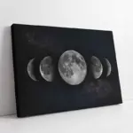Uzay Ve Ayın Evreleri | Kanvas Tablo | Cam Tablo | Mdf Tablo | B33231