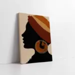 Siyahi Kadın | Kanvas Tablo | Cam Tablo | Mdf Tablo | B33232