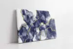 Altın Detaylı Lacivert Soyut | Kanvas Tablo | Cam Tablo | Mdf Tablo | B33238