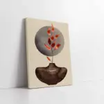 Sulu Boya Vazo Ve Bitki | Kanvas Tablo | Cam Tablo | Mdf Tablo | B33243