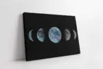 Soyut Desenli Ayın Evreleri | Kanvas Tablo | Cam Tablo | Mdf Tablo | B33245
