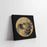 Soyut Detaylı Dünya Küre | Kanvas Tablo | Cam Tablo | Mdf Tablo | B33270