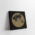 Soyut Detaylı Dünya Küre | Kanvas Tablo | Cam Tablo | Mdf Tablo | B33271