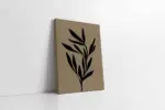 Siyah Krem Bitki | Kanvas Tablo | Cam Tablo | Mdf Tablo | B33275